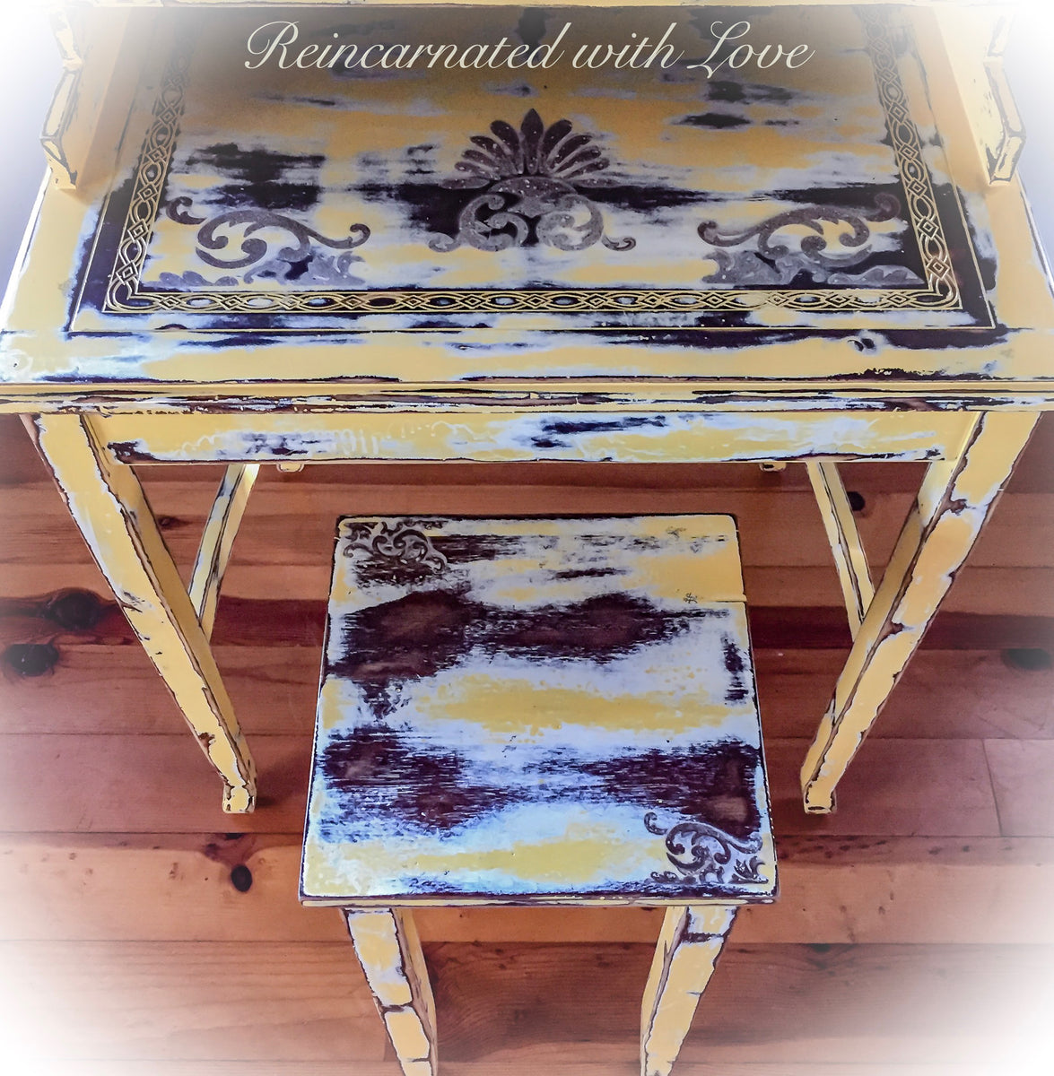 Let's fix, color and decorate an old table destined for the